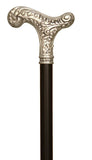 Premium Alpaca German Silver Carved Derby Handle Walking Stick 37"
