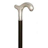 Formal Hallmarked Sterling Silver 925 Derby Walking Cane