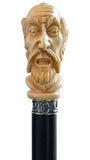 Quijote Walking Stick With Certified Ivory Knob Handle