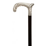 Formal Hallmarked Sterling Silver 925 Swirled Walking Cane