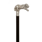 Hallmarked Sterling Silver 925 Tiger Walking Cane