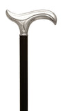 Premium Alpaca German Silver Derby Handle Walking Stick 37"