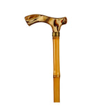 BAMBOO AND METHACRYLATE WALKING CANE