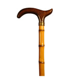 BEECHWOOD AND BAMBOO WALKING CANE
