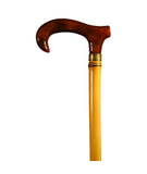 TORTOISESHELL AND BAMBOO WALKING CANE