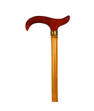 TORTOISESHELL METHACRYLATE AND BAMBOO WALKING CANE