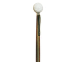 Footwear with golf ball fist