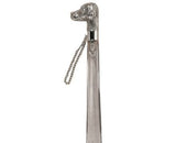 Dog shoe, long shoe transparent / Long shoe horn, nickel dog