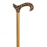 Extendable aluminum bronze crutch cuff tiger methacrylate