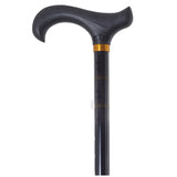 Extendable black crutch with soft touch cuff