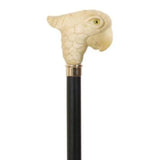 Elegant Ivory Effect Parrot Handle Walking Stick Bird Head Collectable Animal Cane 37