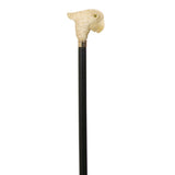 Elegant Ivory Effect Parrot Handle Walking Stick Bird Head Collectable Animal Cane 37" 94cm